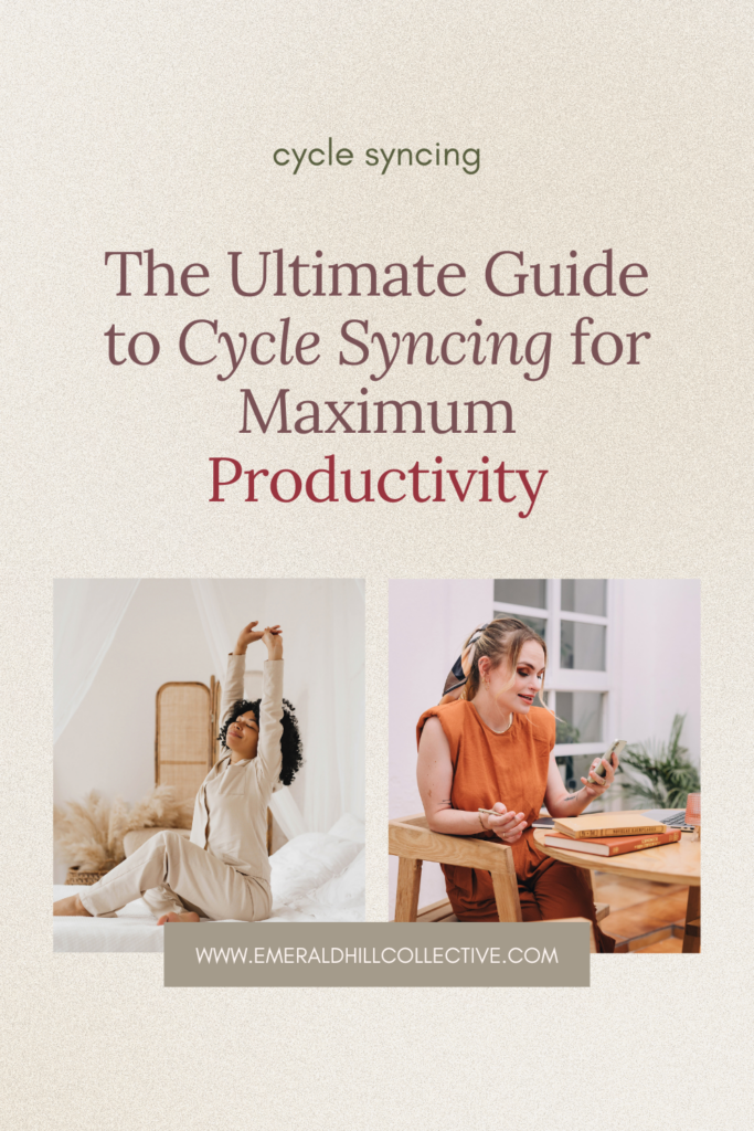 cycle syncing productivity pinterest