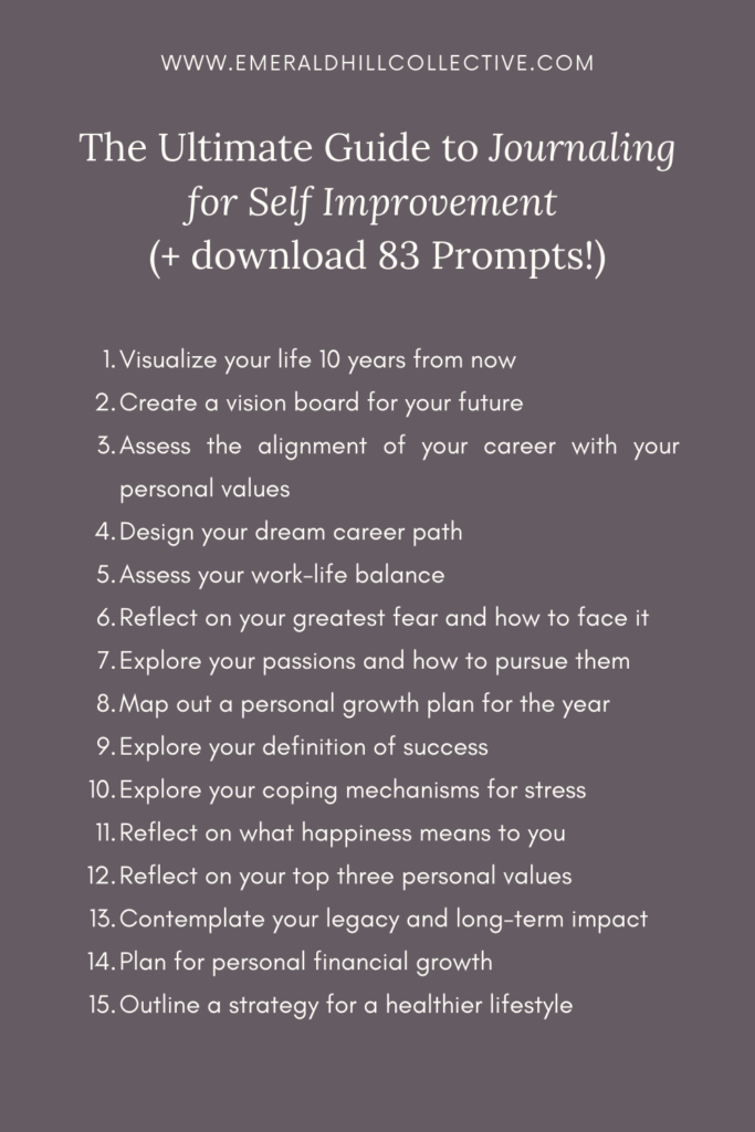 journaling prompts pinterest