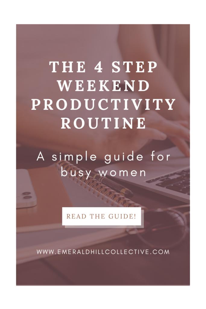 weekend productivity routine pinterest